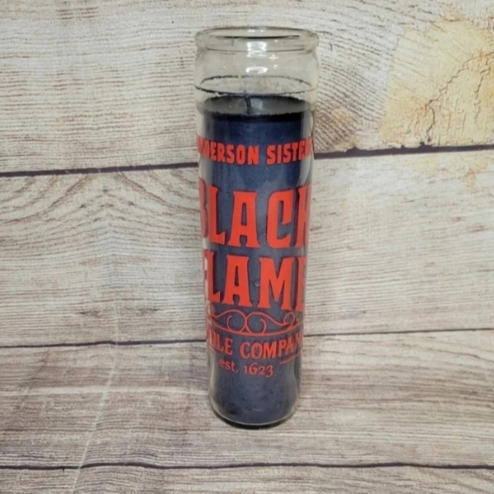 Hocus pocus Sanderson sisters black flame candle decor